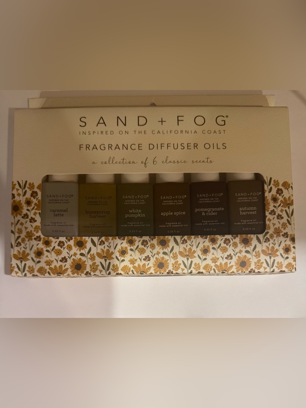 SAND + FOG Fragrance Diffuser Oils Set — Mixed Brown & Neutral Scents